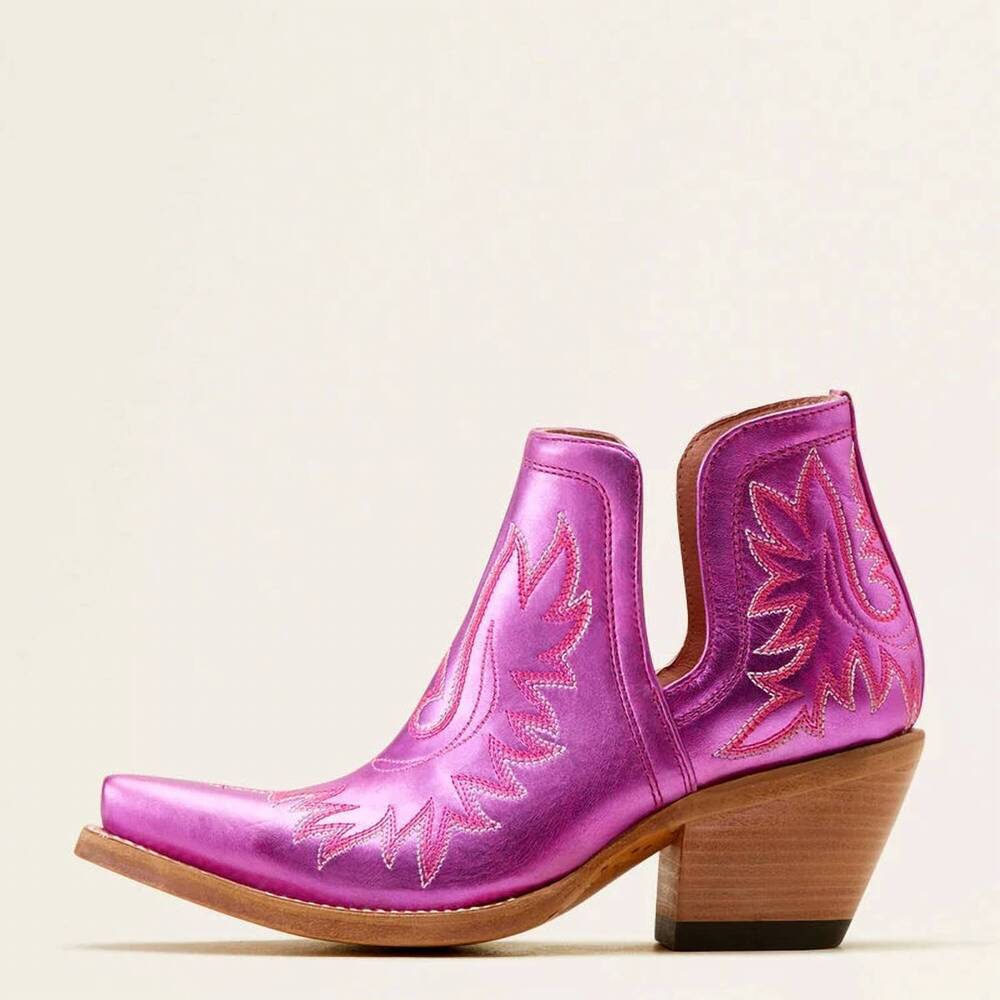 NEW ARIAT women's dixon x toe western bootie in electric pink